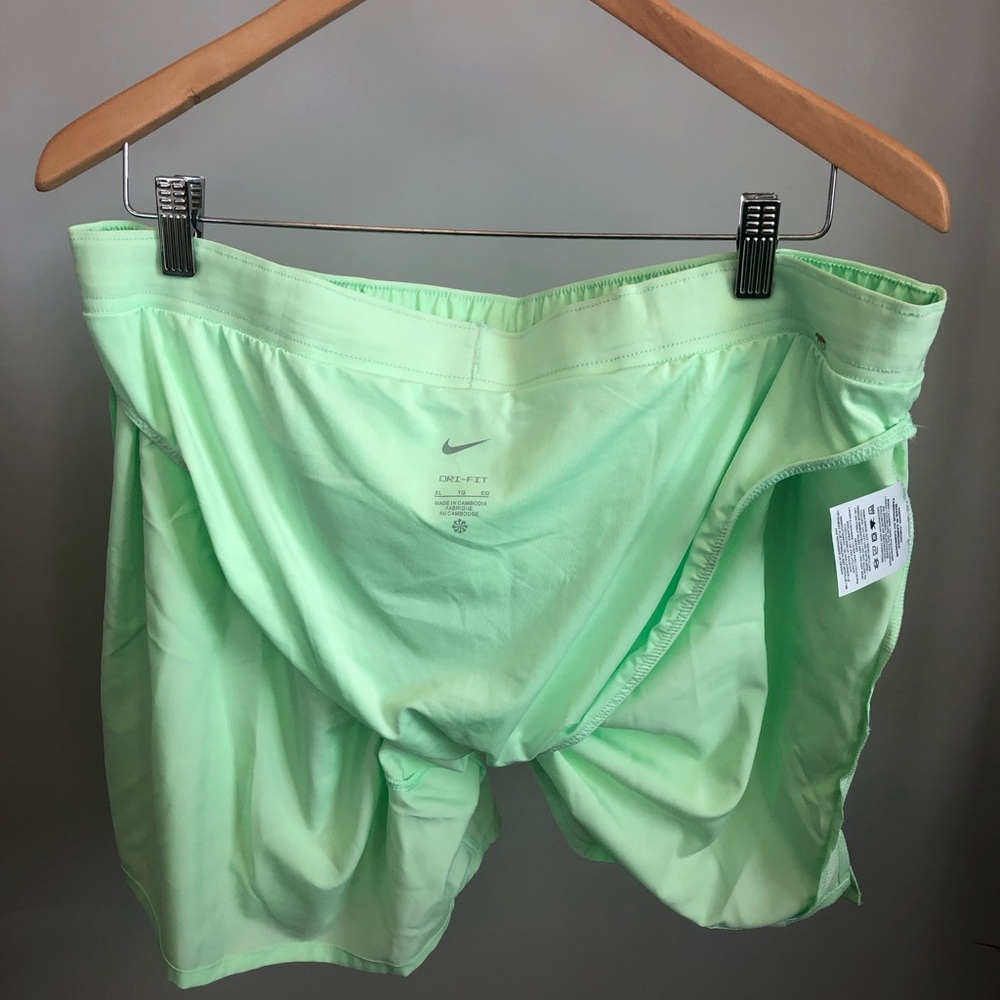 Nike Mint Green Running Shorts - Picture 5 of 7